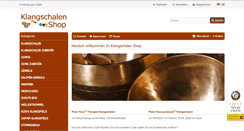 Desktop Screenshot of klangschalenshop.at